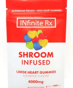 Infinite Rx Shroom Infused Large Heart Gummies Edibles (4000mg)